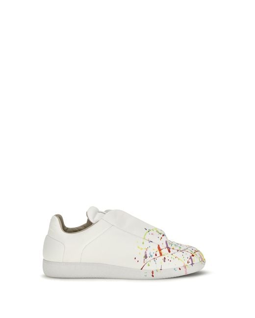 Maison Margiela White Future Leather Sneakers for men