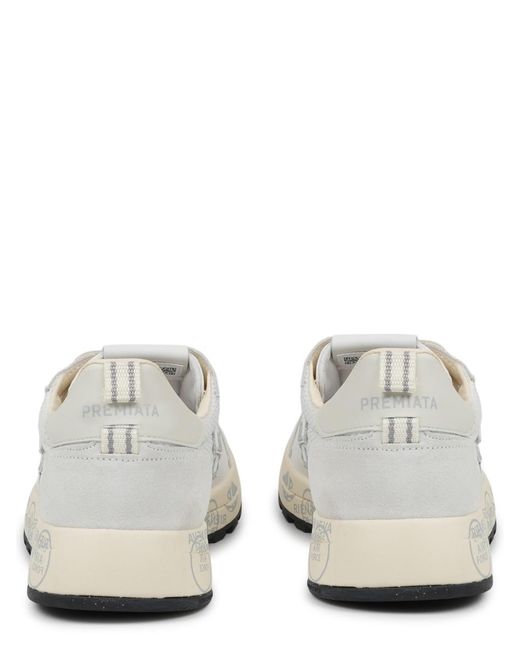 Premiata White Trainers Nous Polyester for men