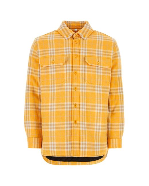 Burberry Yellow Camicia for men