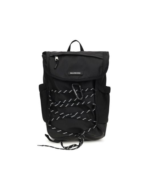 Balenciaga Black Nylon Backpack for men