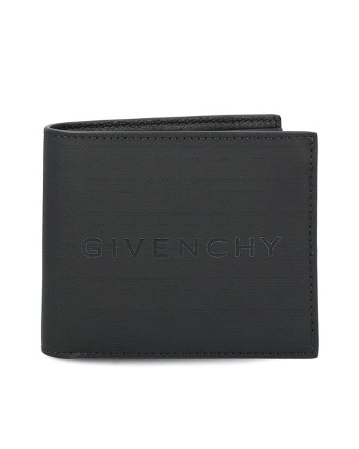 Givenchy Black Allover 4g Pattern Bifold Wallet for men