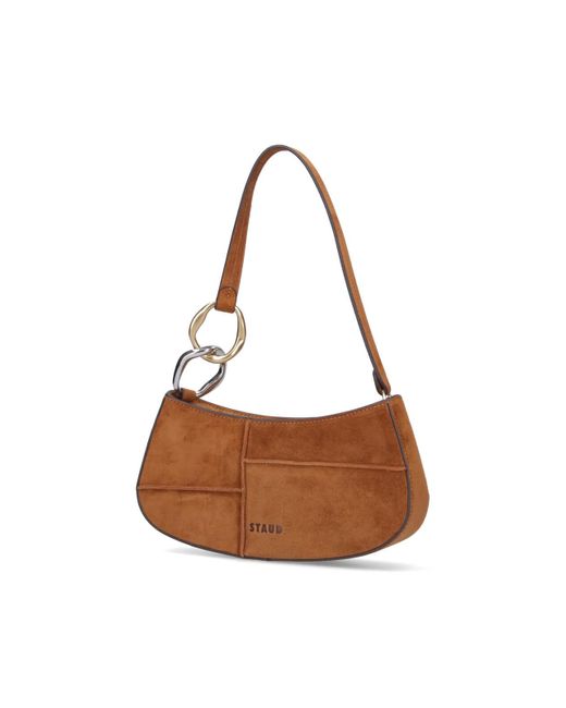 Staud White Ollie Shoulder Bag