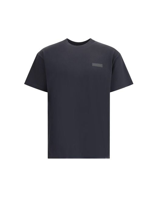 Givenchy Blue T-Shirt With Logoed Patch for men