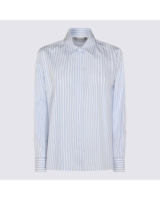 Max Mara Blue Shirts _100 Co