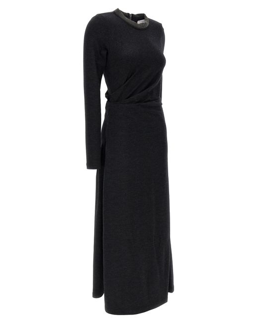 Brunello Cucinelli Black 'Monile' Dress