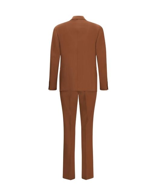 Lardini Brown Suit Iconic Cotton Suits for men