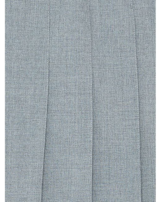 Thom Browne Gray Wool Long Skirt