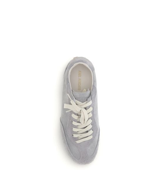 Axel Arigato Gray Sneakers Daze Runner-Off/Off Calf Leather Trainers for men