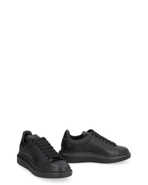 McQ Alexander McQueen Black Leather Chunky Sneakers Calf for men