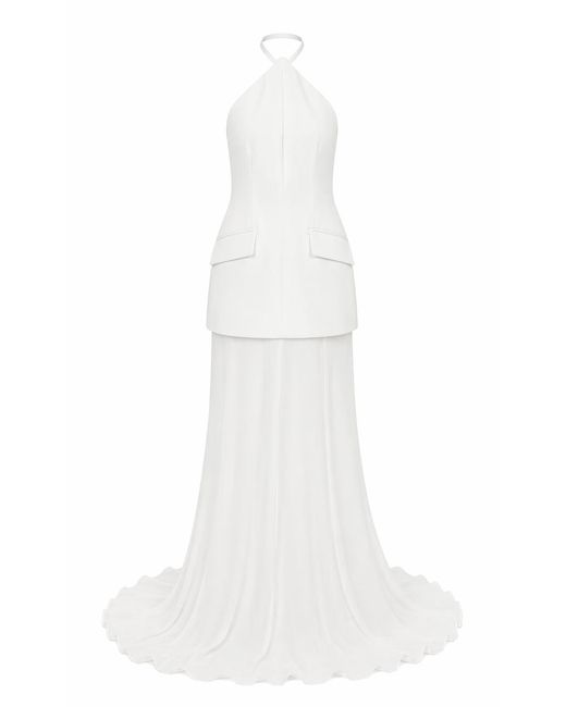 Sportmax White Dresses Polyester