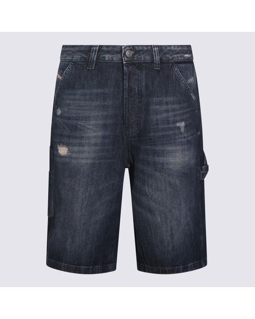 DIESEL Blue Shorts _100 Co for men