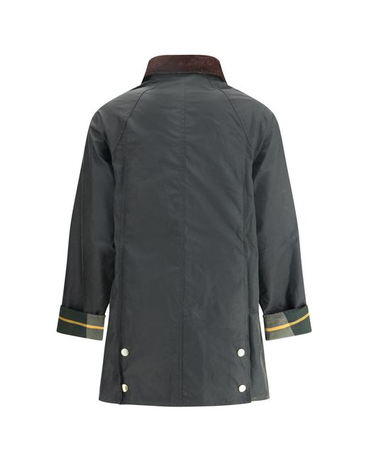 Barbour Gray Modern Beadnell Wax Cotton Jacket