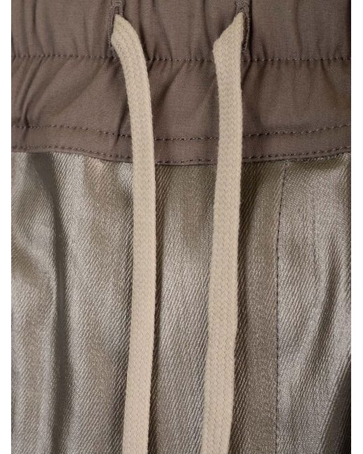 Rick Owens Gray Lido Mastodon Drawstring Cargo Jeans for men