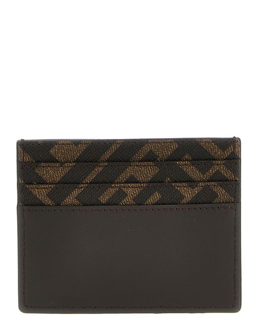 Fendi Black Squared Ff Card Holder Bos Taurus Wallets, Holders for men