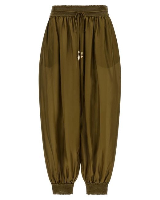 Zimmermann Green Silk Casual Pants