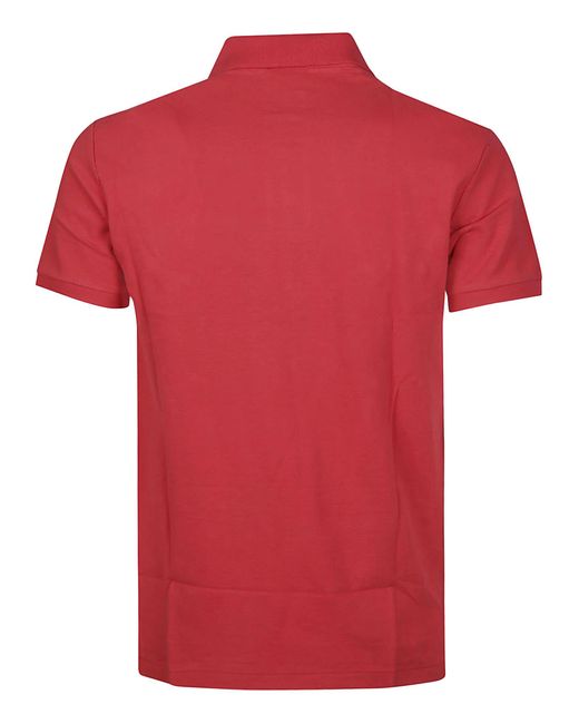 Polo Ralph Lauren Red Short Sleeve Slim Fit Polo Shirt for men