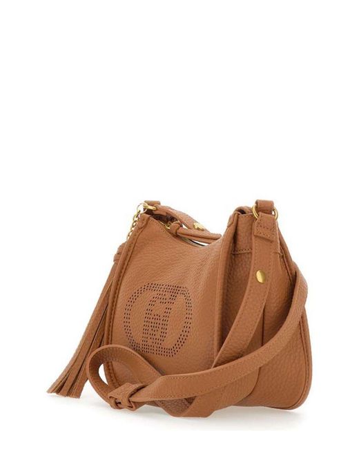 Liu Jo Brown Charm Small Shoulder Bag