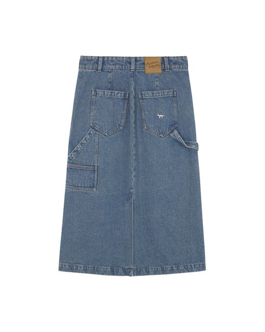 Maison Kitsuné Blue Skirt