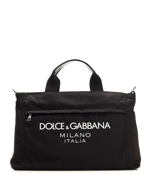 Dolce & Gabbana Black Signature Tote Bag for men