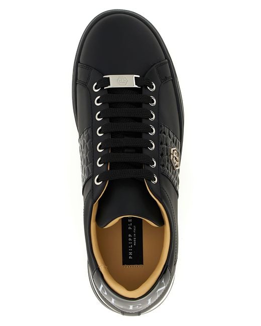Philipp Plein Black 'Hexagon' Sneakers for men