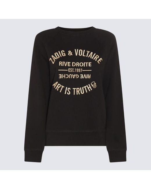 Zadig & Voltaire Black Cotton Sweatshirt