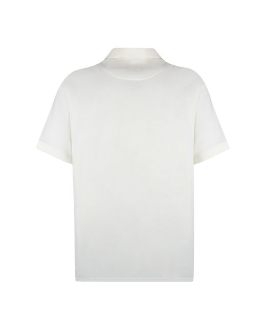 Y-3 White Y-3 Short Sleeve Polo Shirt for men