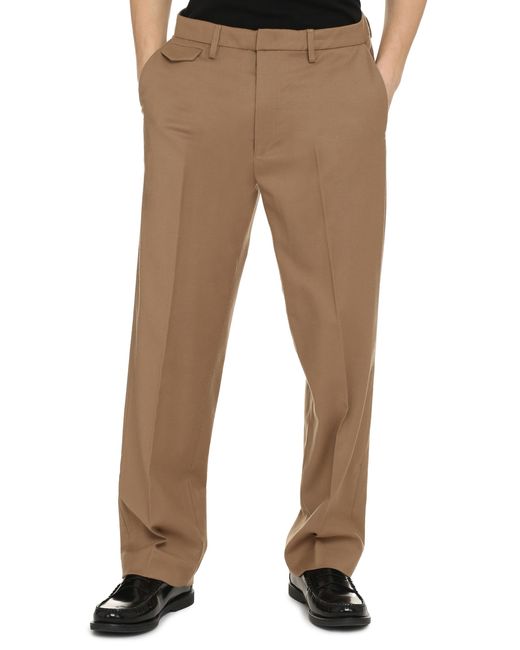 Dondup Natural Trousers Louis Virgin Wool Cotton Chinos for men