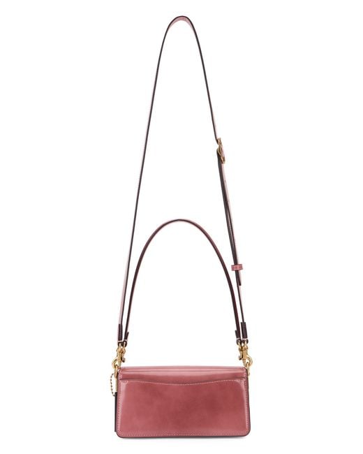 COACH Red Shoulder Bag Tabby 2.0 Calfskin Handbags