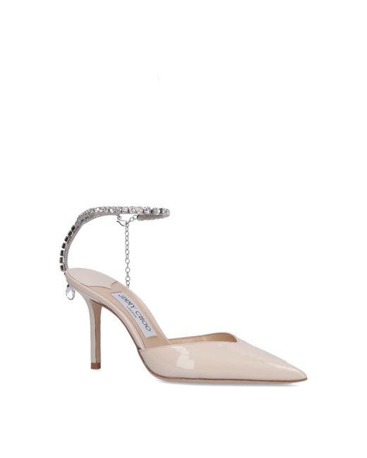 Jimmy Choo Patent Seadea 85 Pumps in White Lyst