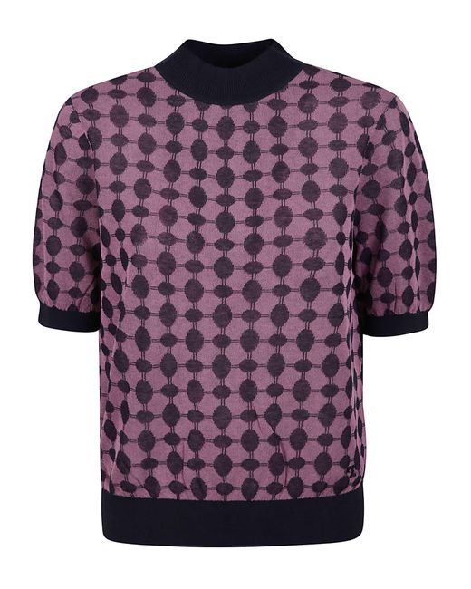 knit mock neck top