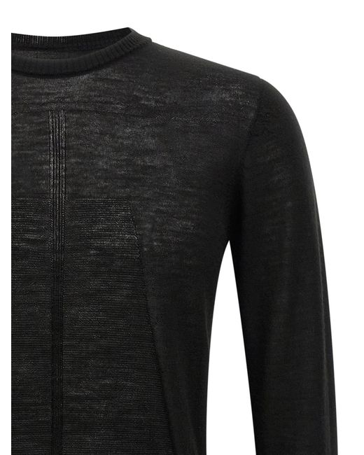 Rick Owens Black Biker Level Sweater for men