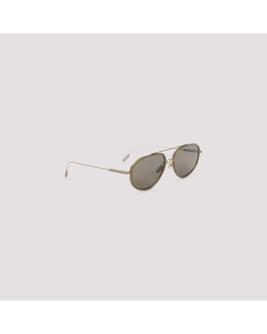 ZEGNA EYEWEAR Brown Metal Sunglasses Acetate Glasses for men