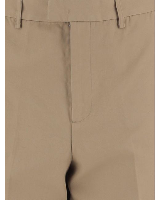 Emporio Armani Natural Trousers Cotton for men