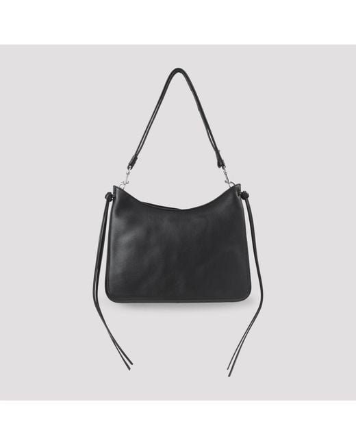 Phoebe Philo Black Gig Calf Leather Shoulder Bag