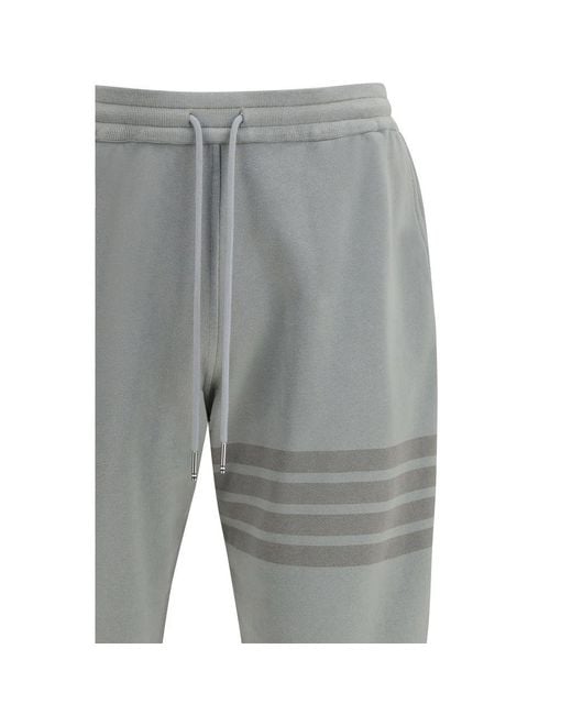 Thom Browne Gray Cotton Joggers (workout Pants) for men