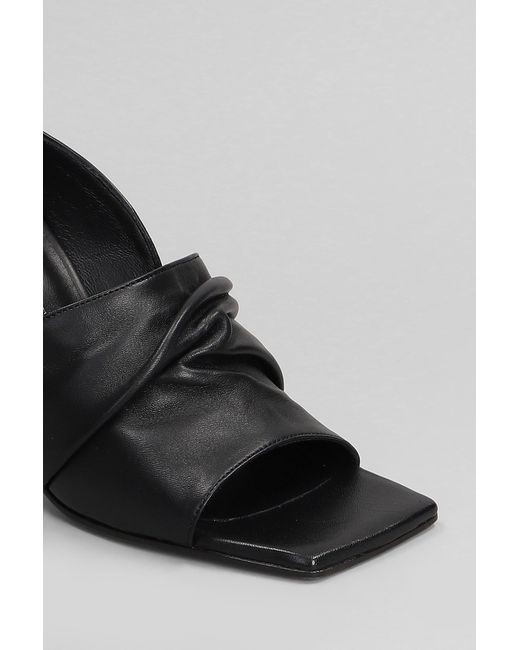Alchimia Black Slipper-Mule