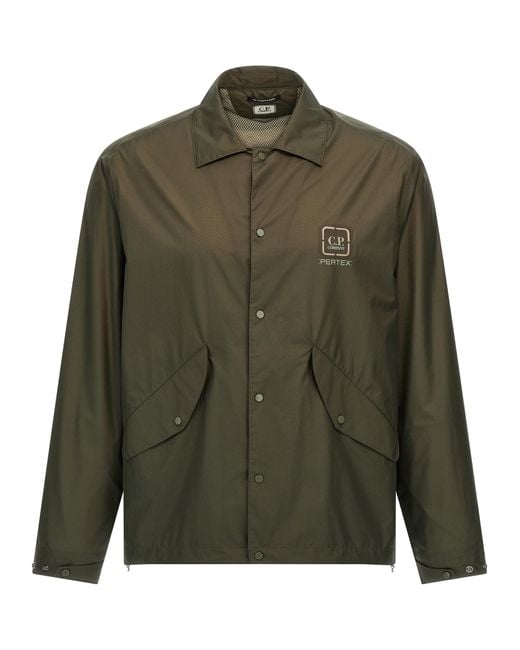 C P Company Green Polyamide Blouse for men