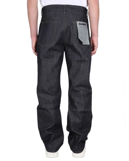 Jil Sander Black Loose Fit Jeans for men