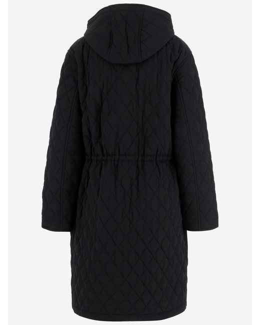 Burberry Black Quilted Nylon Parka