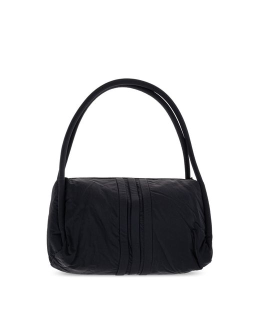 Y-3 Black Padded Stripes Logo Shoulder Bag