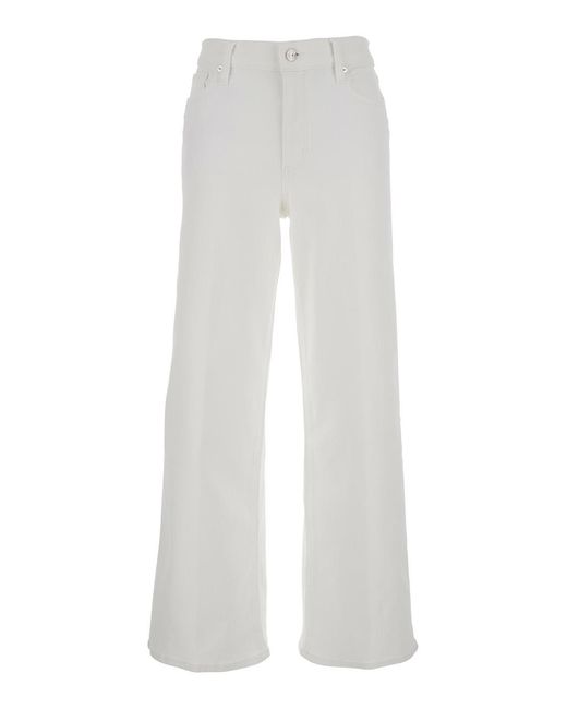 FRAME White Jeans Le Slim Palazzo Denim