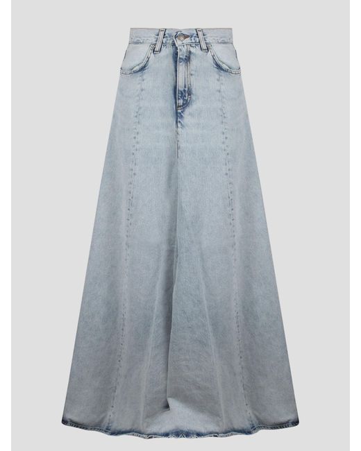 Haikure Blue Serenity Stromboli Denim Skirt
