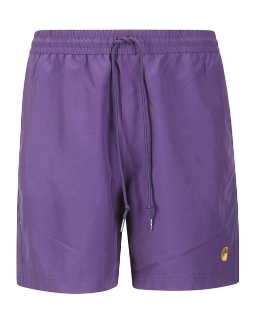 Carhartt Purple Chase Swim Trunk Polyester for men