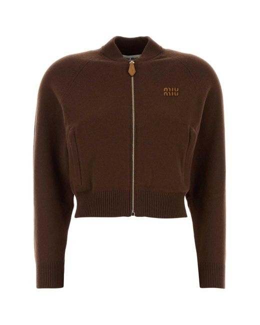Miu Miu Brown Knitwear