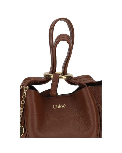 Chloé Brown Calf Leather Bos Taurus Shoulder Bag