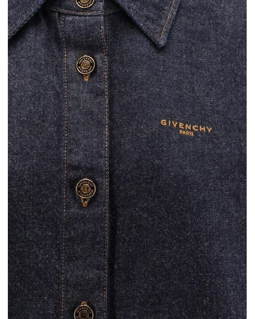 Givenchy Blue Long Denim Shirt