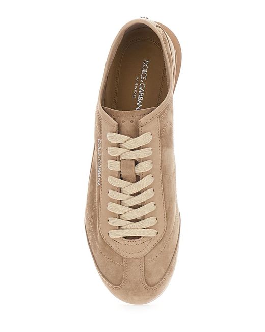 Dolce & Gabbana Brown Sneakers Gimondi Plus Suede Trainers for men