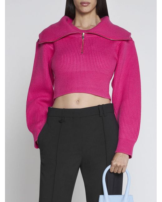 Jacquemus Pink Risoul Merino Wool Sweater
