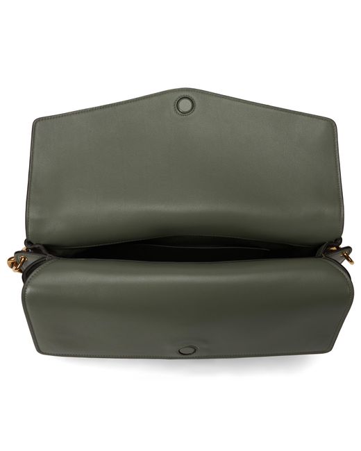 Gucci Green Leather Shoulder Bag Calf Skin Handbags