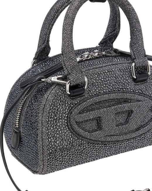 DIESEL Black Mini Shoulder Bag 1Dr Dome Handbags